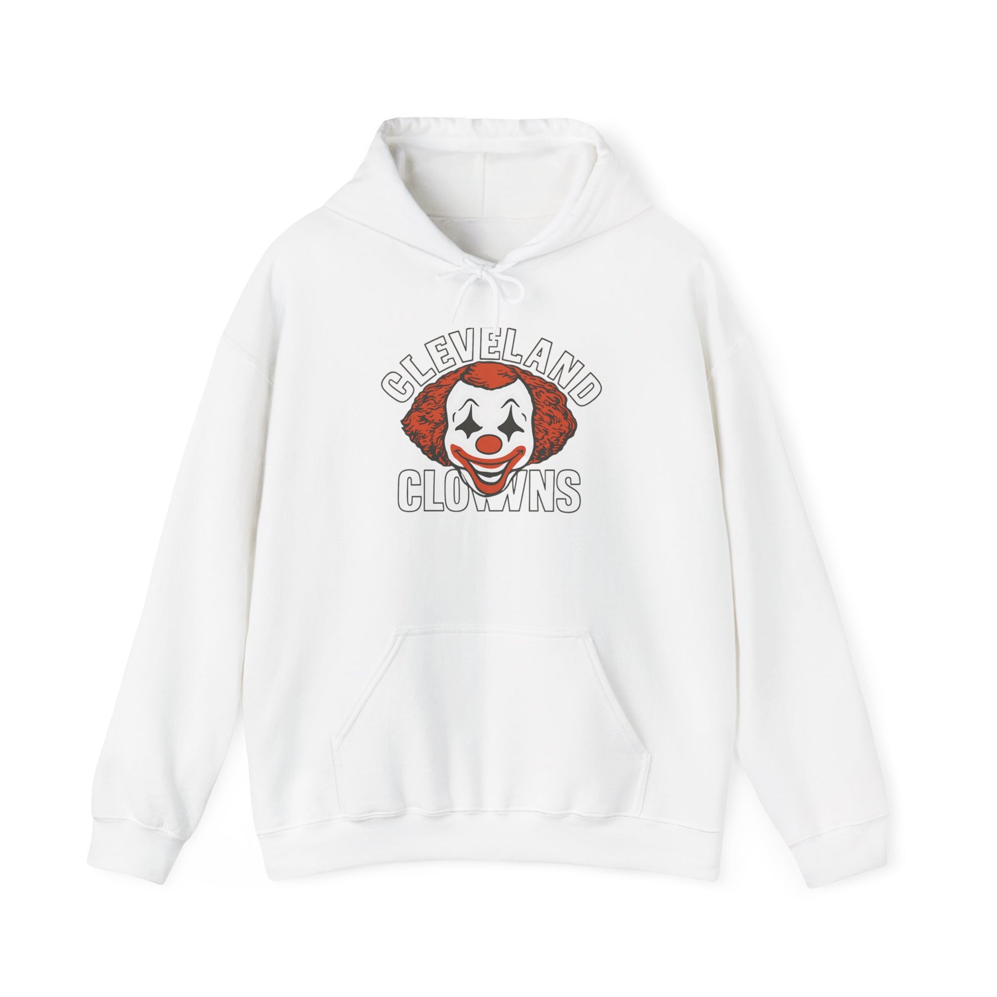 Cleveland Clowns Hoodie - Unisex Heavy Blend Sweatshirt for Fans, Halloween Costume, Cozy Gift, Sports Apparel, Casual Wear