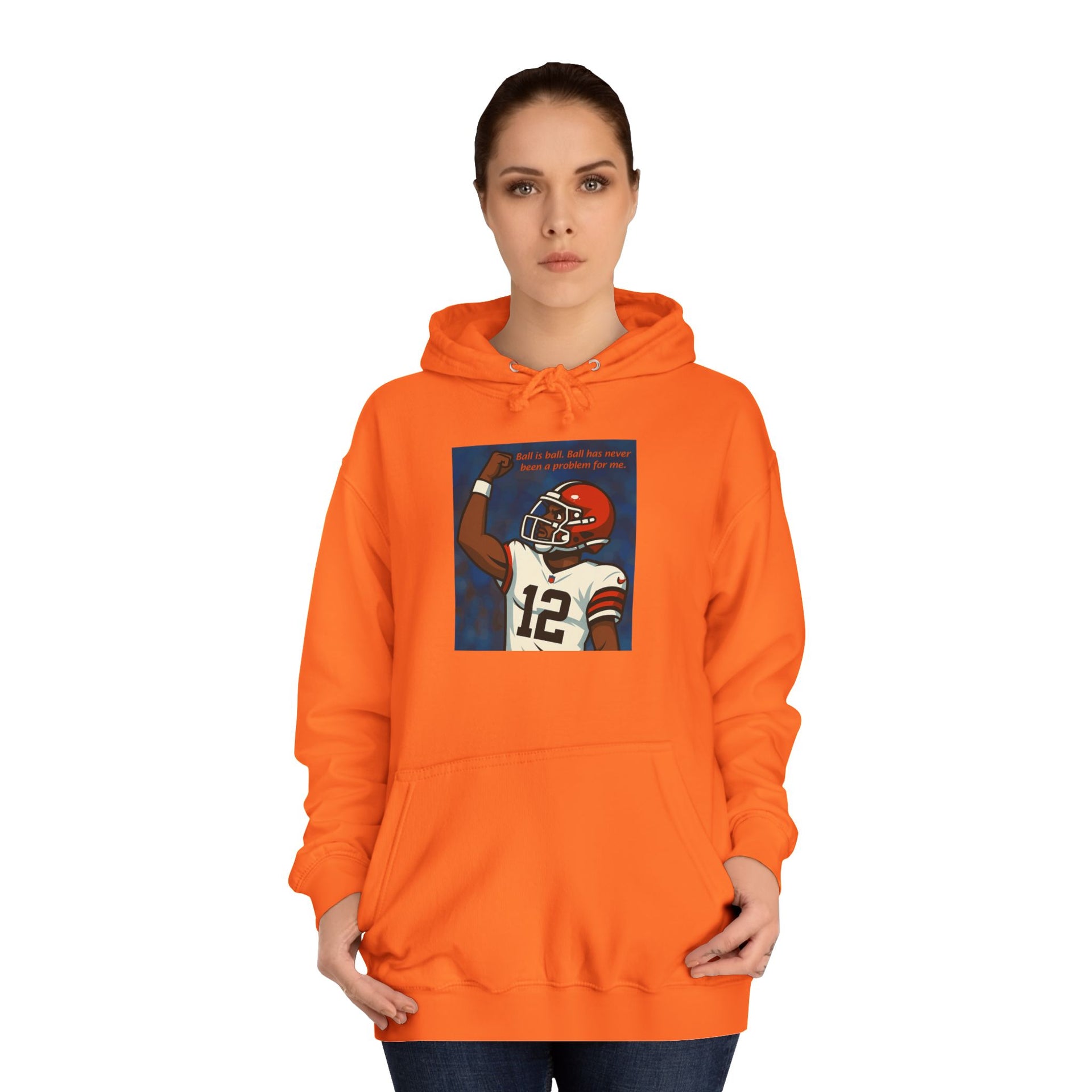 Perfect Timing Hoodie with Graphic Print, Cozy College Sweatshirt, Perfect for School Spirit, Ideal Gift for Students, Casual Everyday Wear