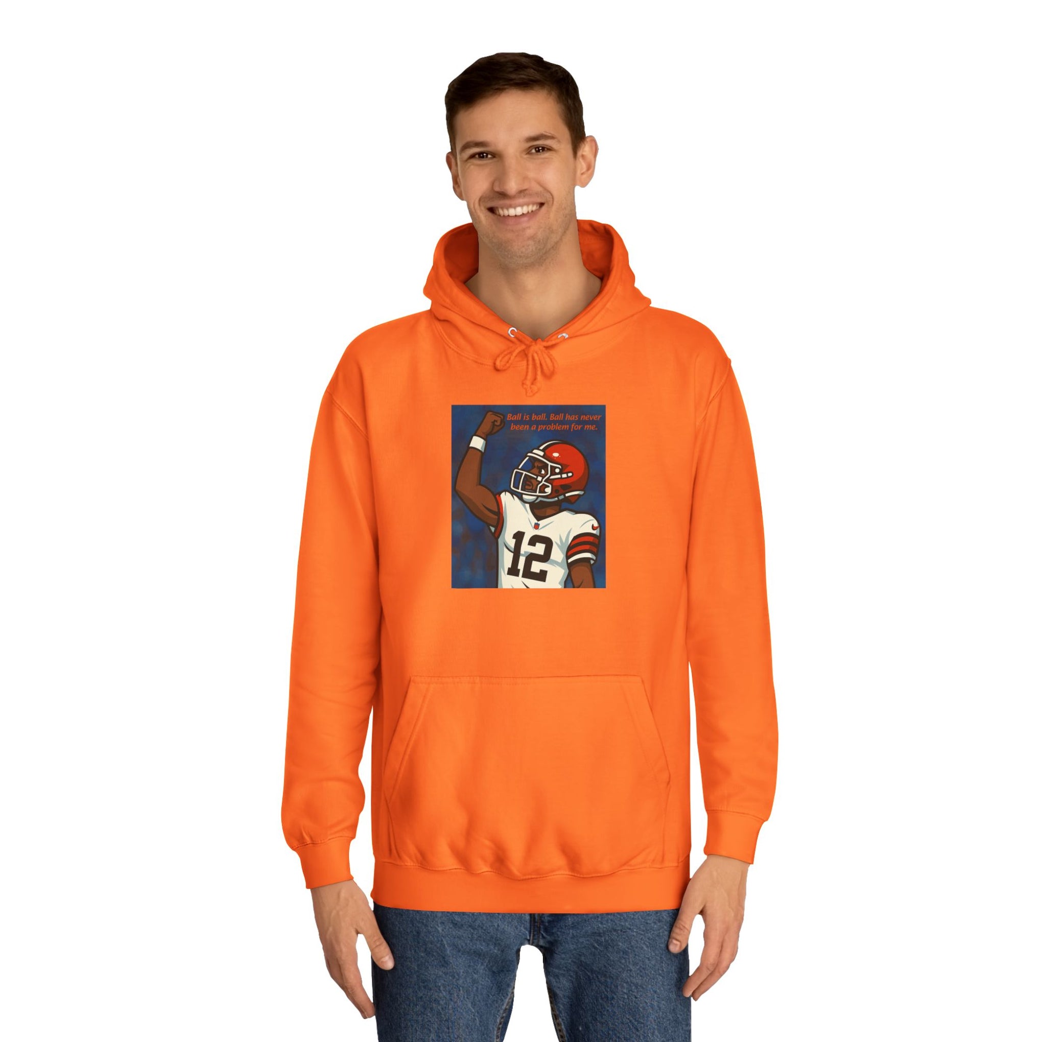 Perfect Timing Hoodie with Graphic Print, Cozy College Sweatshirt, Perfect for School Spirit, Ideal Gift for Students, Casual Everyday Wear