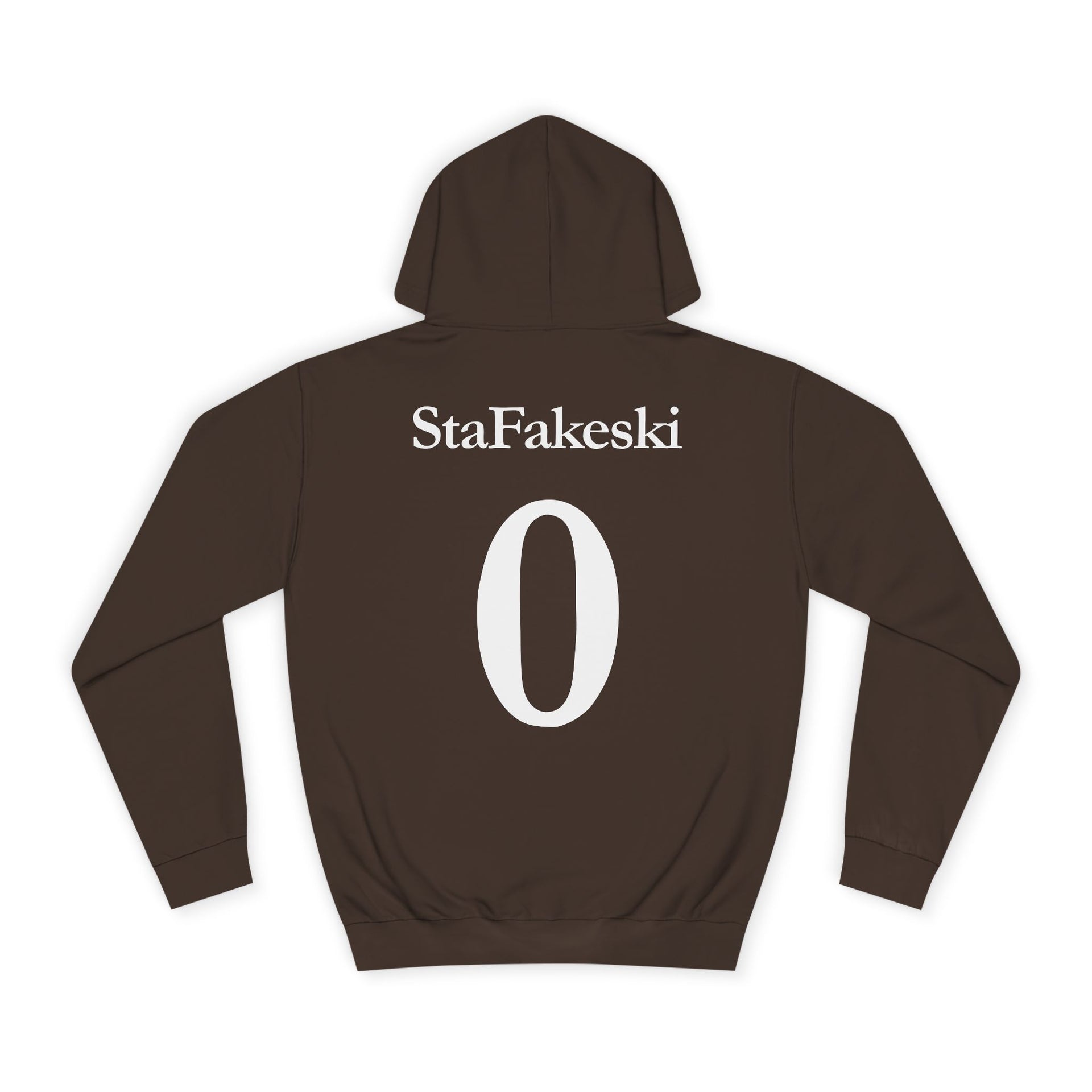 StaFakeski Hoodie with Unique Graphic Design, Comfortable Sweatshirt for Students, Perfect for Campus Life, Fall Fashion, Gift Idea
