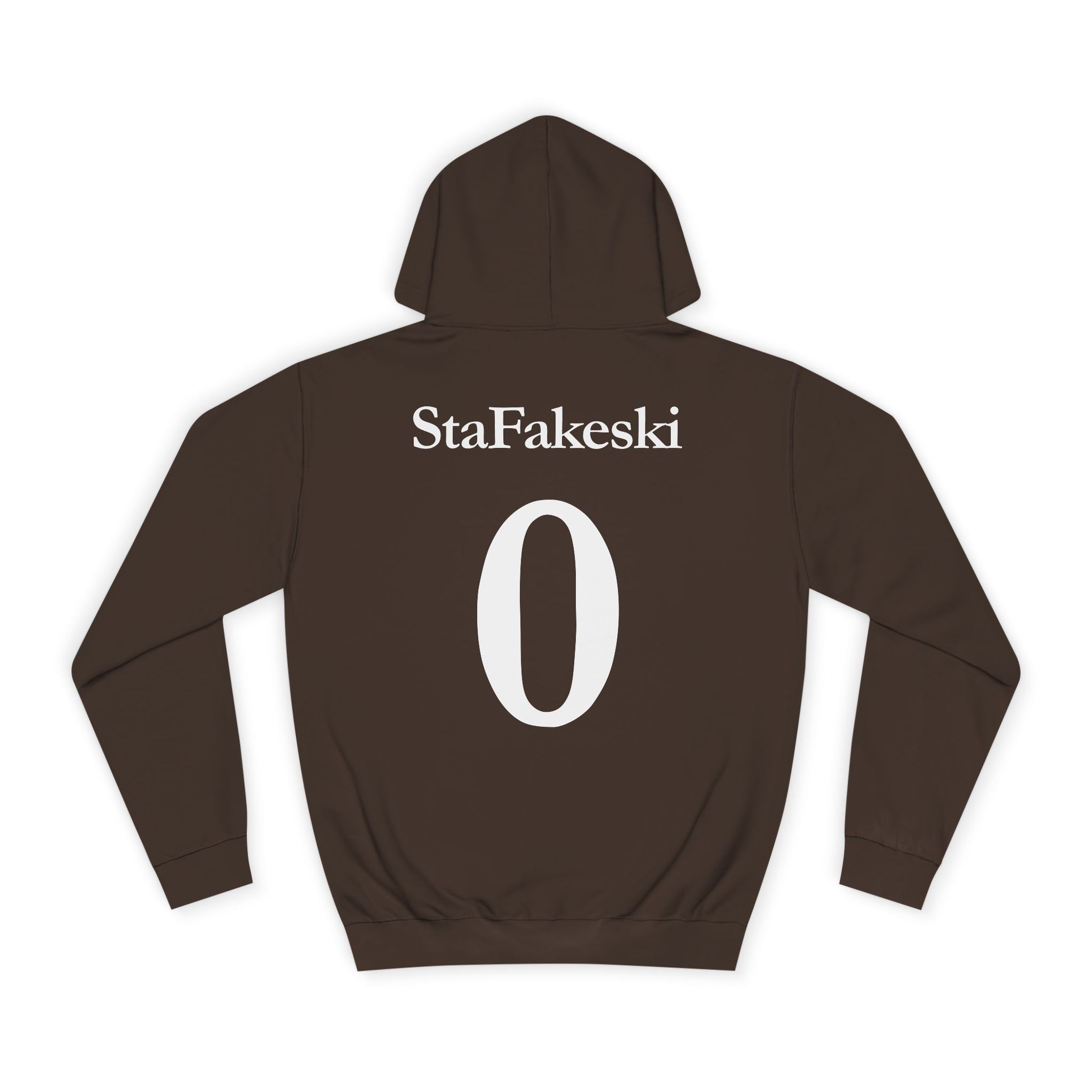 StaFakeski Hoodie with Unique Graphic Design, Comfortable Sweatshirt for Students, Perfect for Campus Life, Fall Fashion, Gift Idea