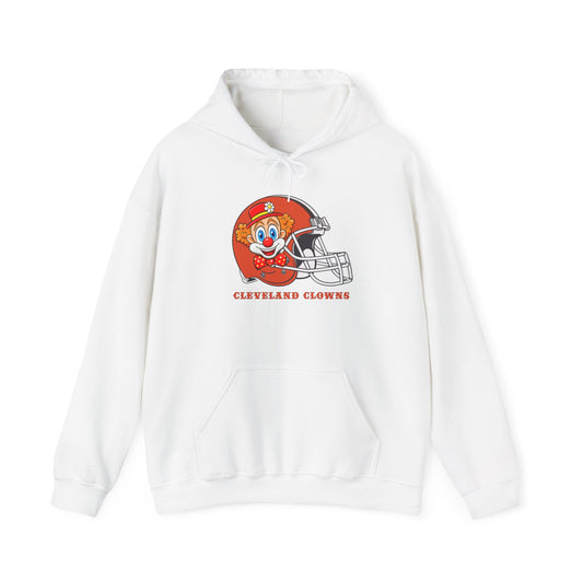 Cleveland Clowns Retro Hoodie, Unisex Sports Sweatshirt, Football Fan Gift, Cozy Apparel, Game Day Outfit, Fun Athletic Wear