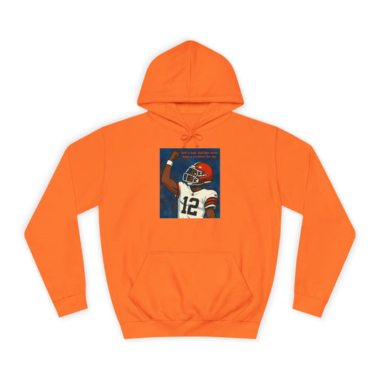 Perfect Timing Hoodie with Graphic Print, Cozy College Sweatshirt, Perfect for School Spirit, Ideal Gift for Students, Casual Everyday Wear