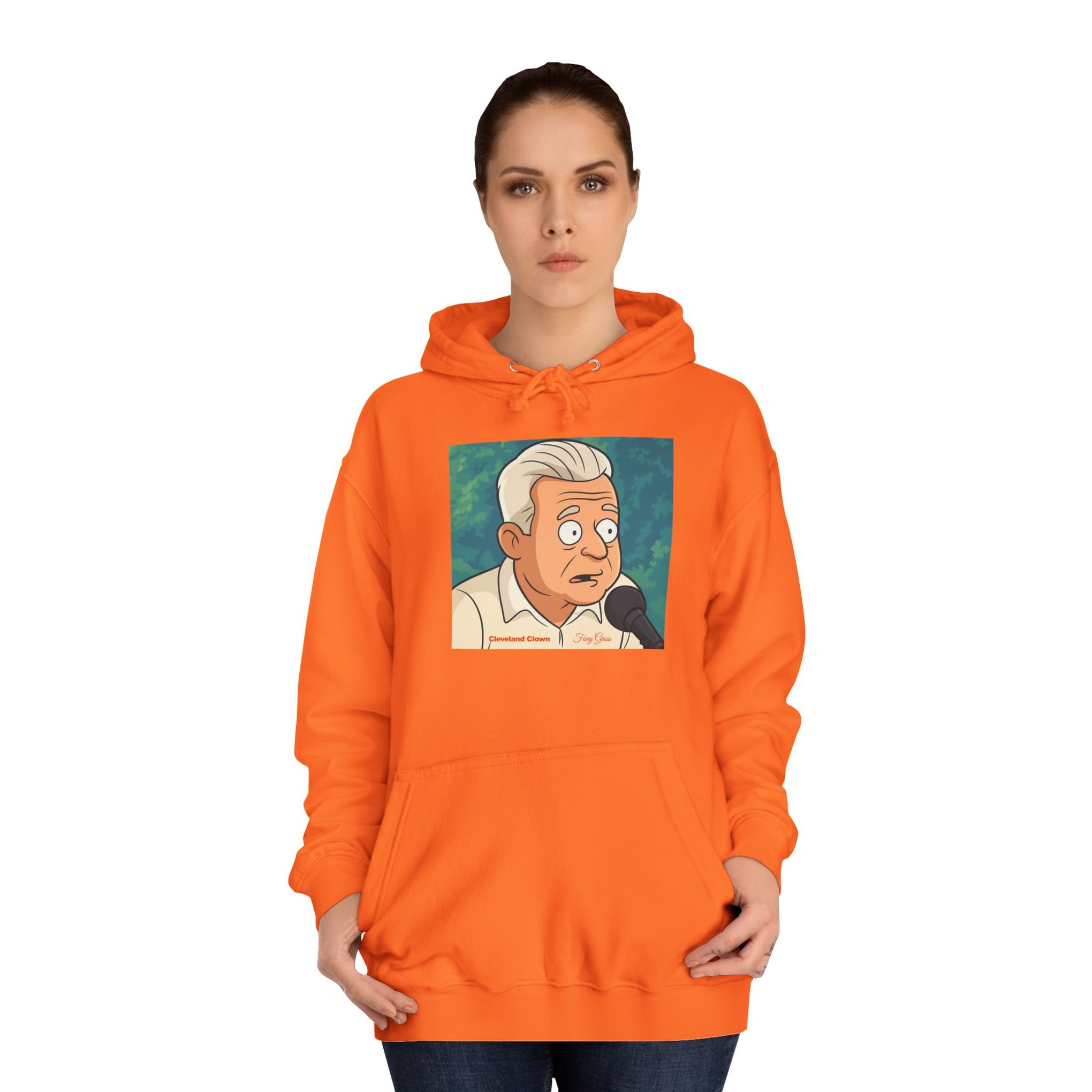 Fony Gross Hoodie with Character Design, Cozy Casual Wear, College Student Sweatshirt, Great for Gifts and Parties